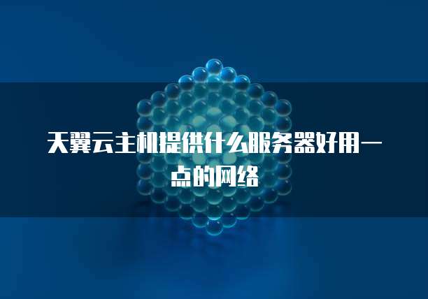 服务器什么网络设置好用一点